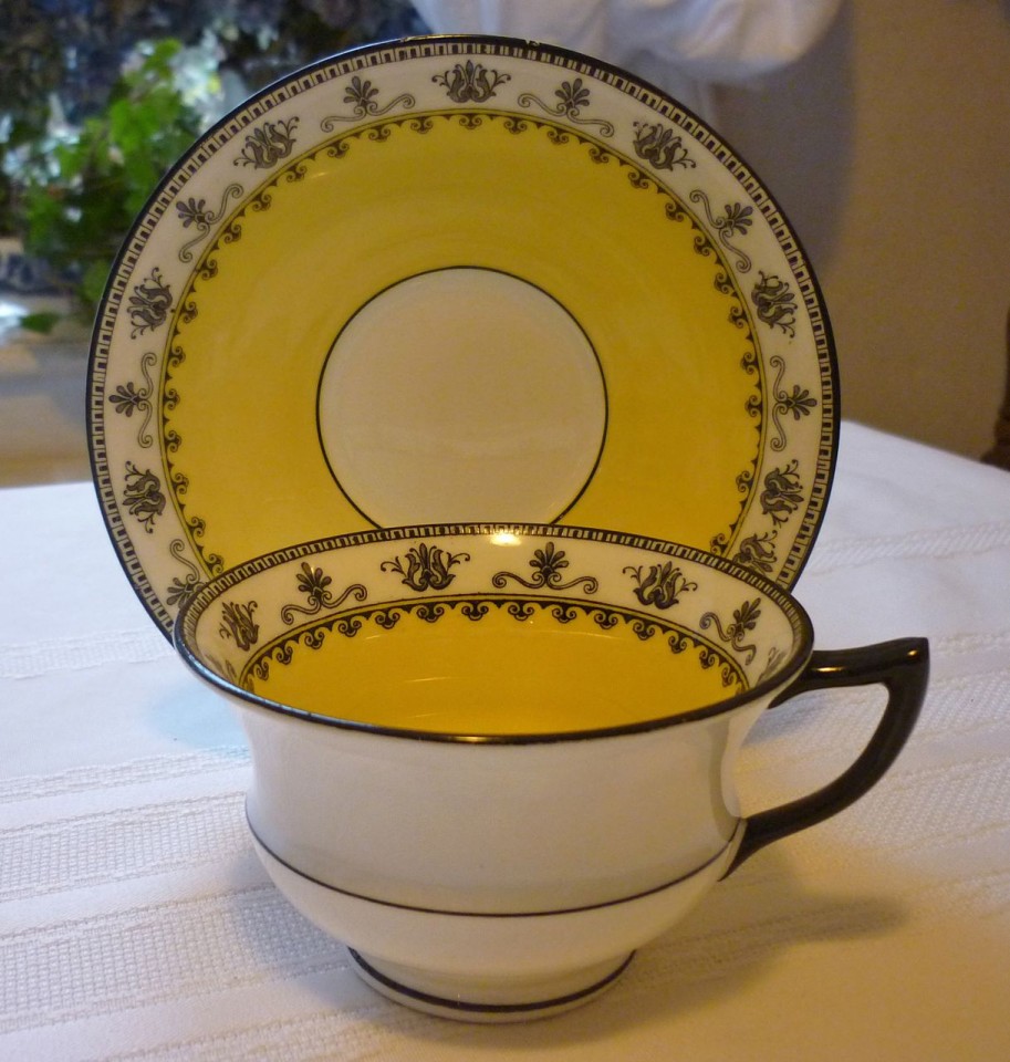 Aynsley Yellow Cup & Saucer