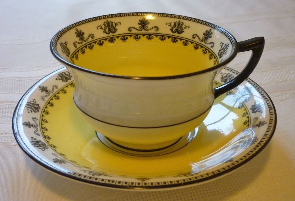 Aynsley Yellow Cup & Saucer