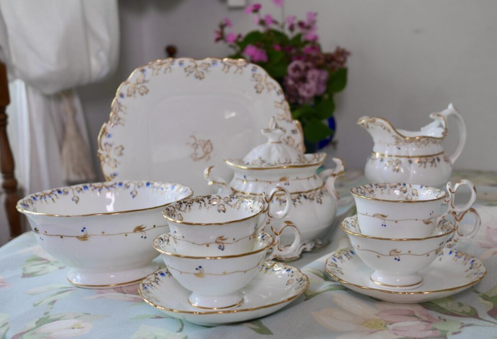 Porcelain Tea for One, Tea Set for One, Exquisite Afternoon Tea